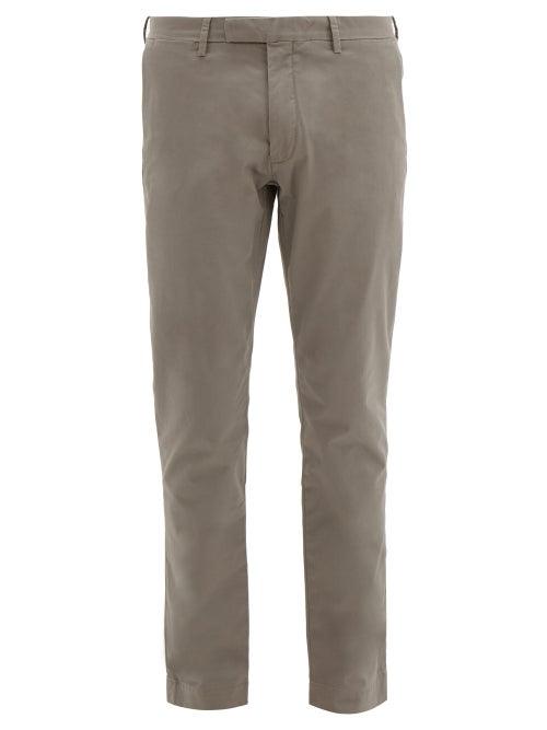 Matchesfashion.com Polo Ralph Lauren - Slim Stretch Cotton Chino Trousers - Mens - Grey