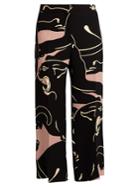 Valentino Panther-print Cropped Trousers