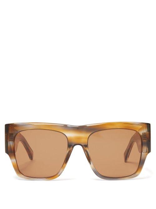 Matchesfashion.com Celine Eyewear - Flat Top Acetate Sunglasses - Womens - Tortoiseshell