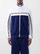 Gucci - Web-striped Piqu Track Jacket - Mens - White Navy