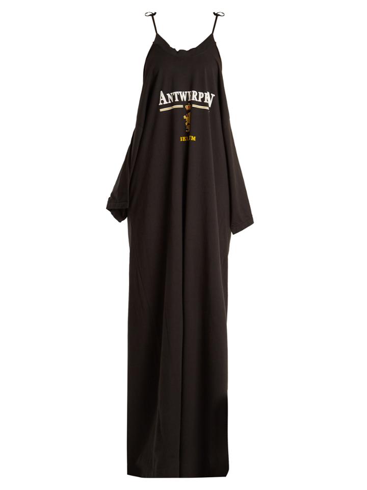 Vetements Deconstructed Cotton Maxi Dress