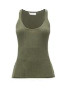Matchesfashion.com Gabriela Hearst - Daniel Avalon Cashmere-blend Tank Top - Womens - Khaki
