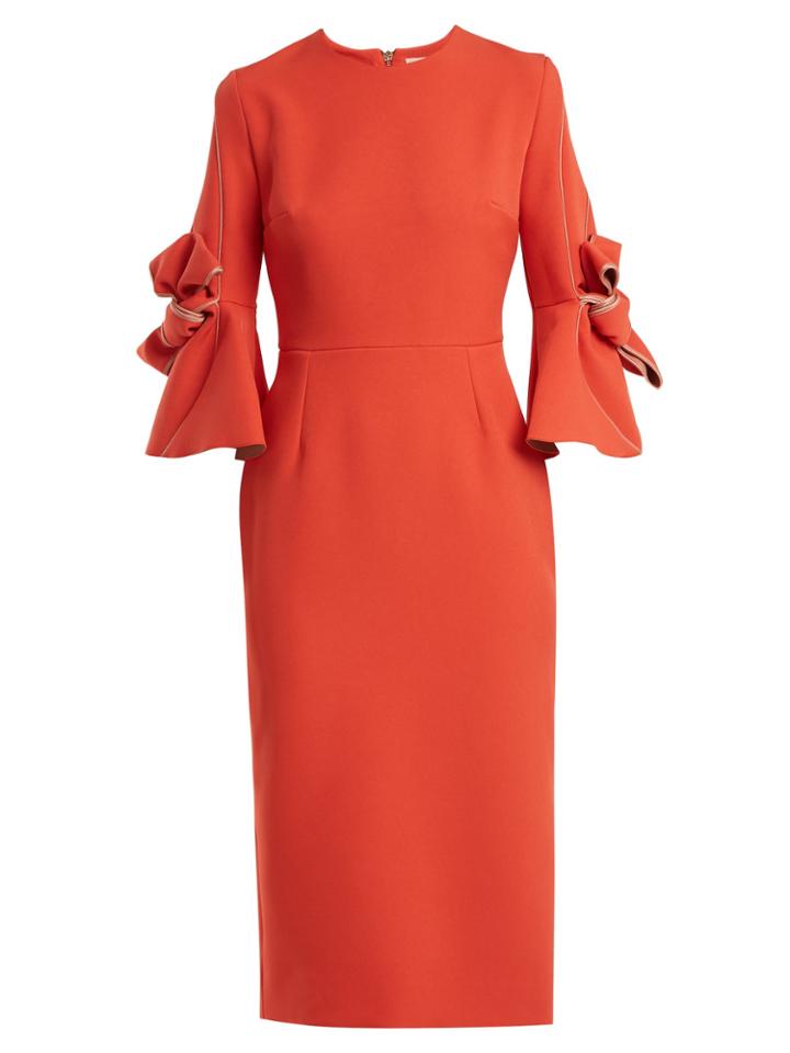 Roksanda Lavete Bow-detail Crepe Dress