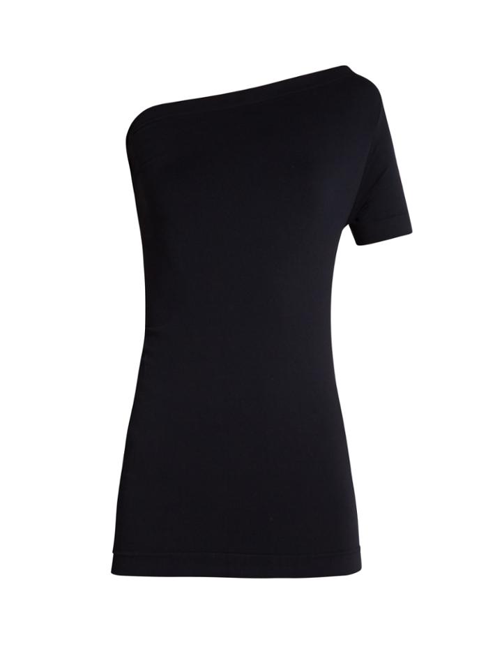 Helmut Lang One-shoulder Jersey T-shirt