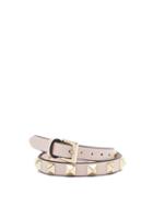 Matchesfashion.com Valentino Garavani - Rockstud Leather Wrap Bracelet - Womens - Pink