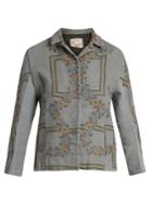 By Walid Haya Embroidered Linen Jacket