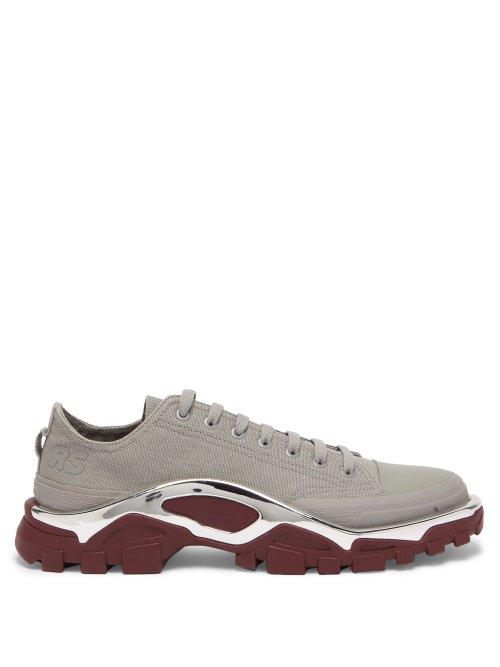 Matchesfashion.com Raf Simons X Adidas - Detroit Runner Low Top Trainers - Mens - Grey