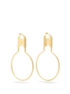 Balenciaga Round Safety Pin Earrings