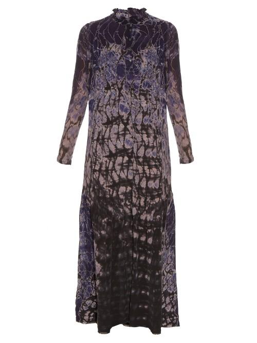 Raquel Allegra Silk-chiffon Tie-dye Maxi Dress
