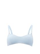 Matchesfashion.com Cossie + Co - The Isla Detachable-strap Bikini Top - Womens - Light Blue