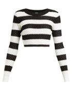 Matchesfashion.com Dodo Bar Or - Margaret Striped Cotton Top - Womens - Black White