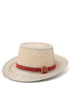 Matchesfashion.com Yosuzi - Juan Striped Straw Hat - Mens - Beige