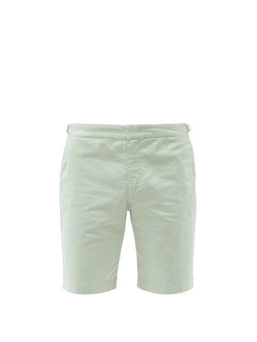 Matchesfashion.com Orlebar Brown - Dane Ii Cotton-blend Twill Shorts - Mens - Beige