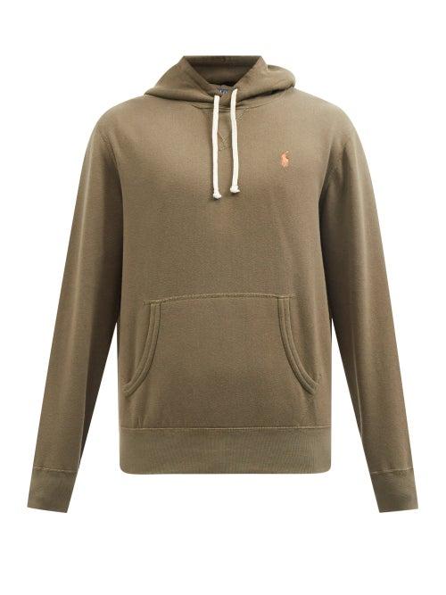 Polo Ralph Lauren - Logo-embroidered Jersey Hooded Sweatshirt - Mens - Khaki