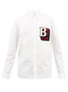 Burberry - Tumby B-logo Cotton Shirt - Mens - White Multi