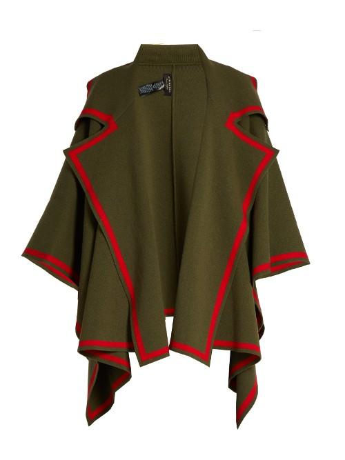 Burberry Prorsum Notch-lapel Wool-blend Wrap