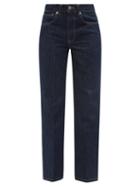 Ladies Rtw Raey - Push Organic-cotton Straight-leg Jeans - Womens - Indigo