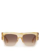 Matchesfashion.com Celine Eyewear - Flat Top Acetate Sunglasses - Womens - Beige Multi