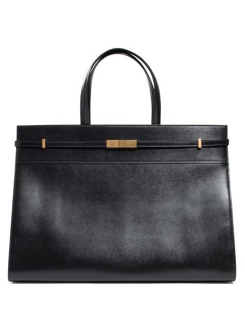 Matchesfashion.com Saint Laurent - Manhattan Medium Leather Shoulder Bag - Womens - Black