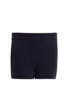 Matchesfashion.com Allude - Milano Wool Blend Shorts - Womens - Navy