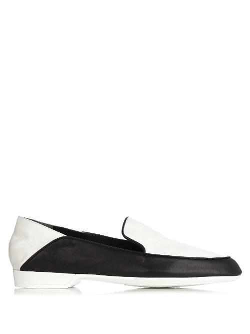 Robert Clergerie Fani Collapsible-heel Leather Loafer