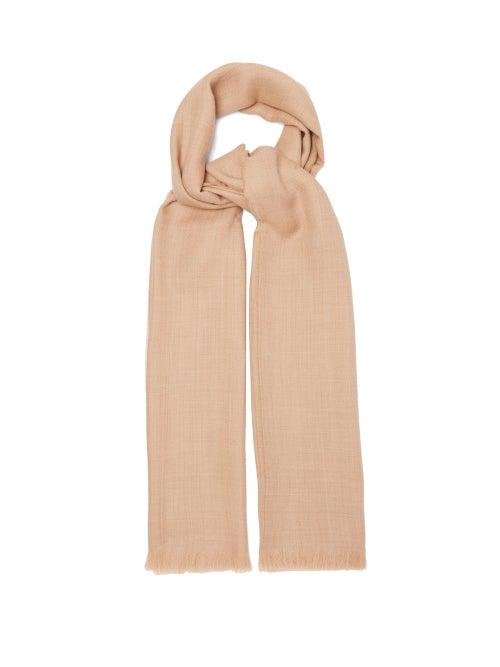 Raey - Superfine Alpaca Scarf - Womens - Light Beige