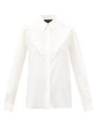 Nili Lotan - Carmen Pintuck Silk Crepe De Chine Blouse - Womens - Ivory