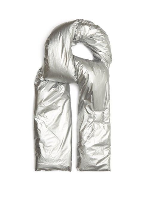 Rick Owens Drkshdw - Padded-nylon Scarf - Mens - Silver