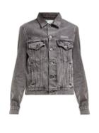 Matchesfashion.com Off-white - Embossed Denim Jacket - Womens - Grey