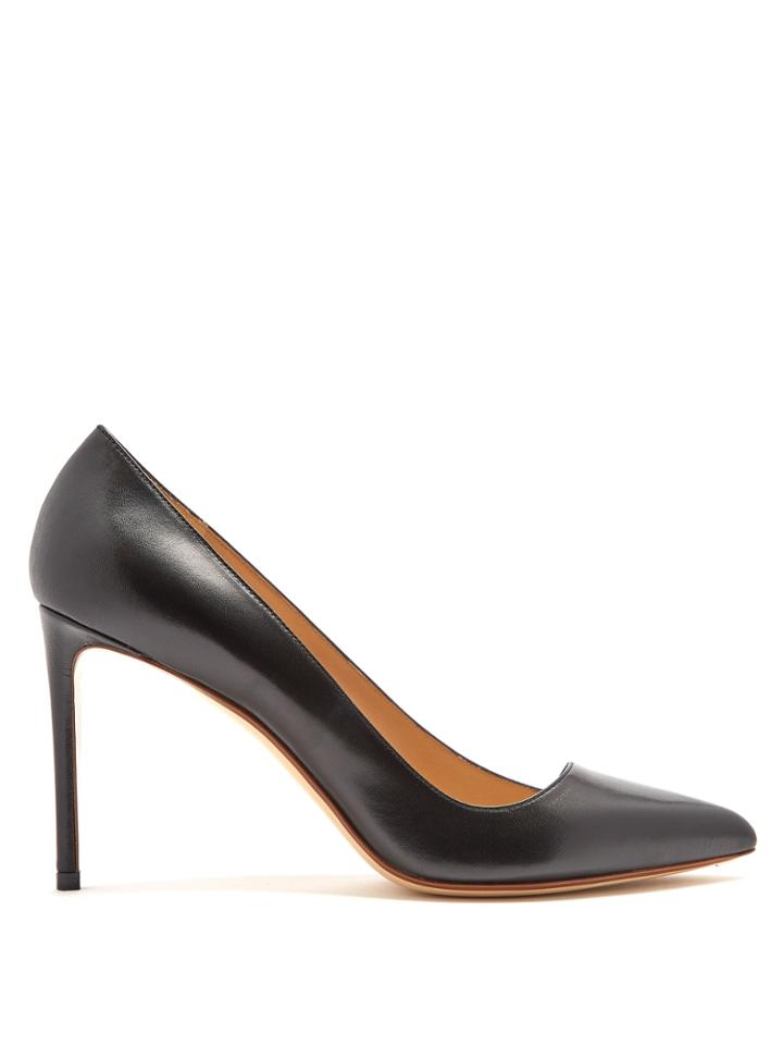 Francesco Russo Asymmetric Leather Pumps