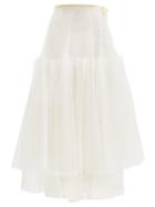 Matchesfashion.com Brock Collection - Robina Silk-tulle Skirt - Womens - Cream