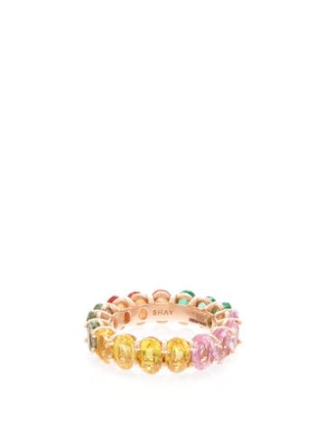 Matchesfashion.com Shay - Rainbow Eternity Ruby, Sapphire & Emerald Ring - Womens - Multi