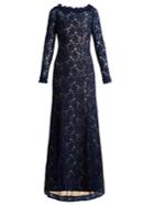 Oscar De La Renta Corded Floral-lace Gown