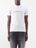 Givenchy - Reverse Logo Cotton-jersey T-shirt - Mens - White
