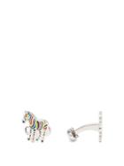 Matchesfashion.com Paul Smith - Zebra Artist-stripe Cufflinks - Mens - Multi