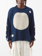 Story Mfg. - Twinsun Rolled-edge Organic-cotton Sweater - Mens - Cream Multi