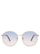 Matchesfashion.com Gucci - Round Frame Sunglasses - Womens - Purple