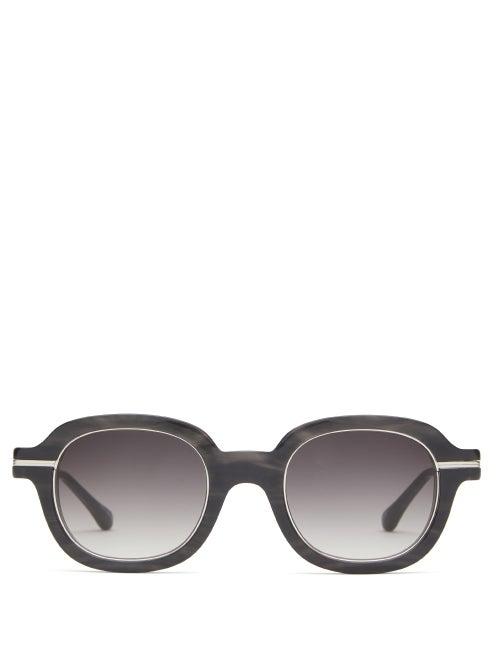 Matchesfashion.com Matsuda - M2051 Square Acetate Sunglasses - Mens - Black