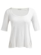 Matchesfashion.com Frances De Lourdes - Sophie Slubbed Jersey Scoop Neck T Shirt - Womens - White