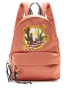 See By Chloé Cactus And Logo-embroidered Satin Backpack