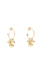 Matchesfashion.com Isabel Marant - Pyramid-charm Gold-tone Hoop Earrings - Womens - Gold