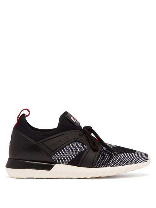 Matchesfashion.com Moncler - Emilien Contrast Panel Low Top Trainers - Mens - Black Multi
