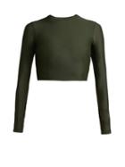 Matchesfashion.com Matteau - The Long Sleeve Sun Tee Swim Top - Womens - Dark Green