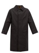 Matchesfashion.com Mackintosh - Carbeth Reversible Rubberised Cotton Trench Coat - Mens - Black