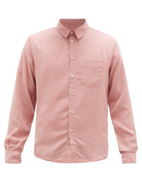 Matchesfashion.com Ditions M.r - Saint Germain Lyocell-twill Shirt - Mens - Pink