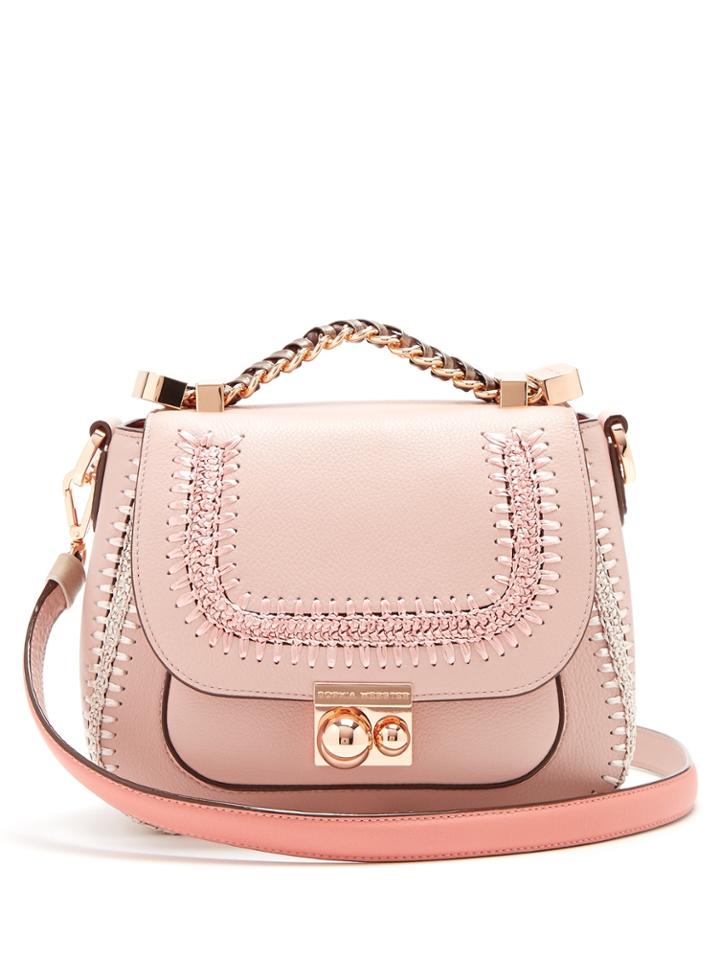 Sophia Webster Stitch Top-handle Leather Bag