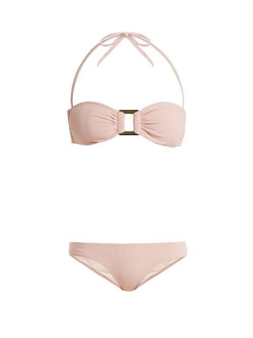 Matchesfashion.com Melissa Odabash - Angola Strapless Bikini - Womens - Pink