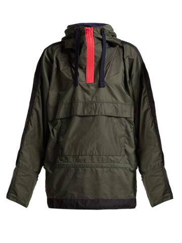 La Fetiche Hooded Colour-block Shell Parka