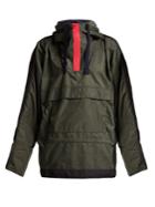 La Fetiche Hooded Colour-block Shell Parka
