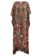 Matchesfashion.com Camilla - Liv A Little-print Silk Maxi Kaftan Dress - Womens - Animal